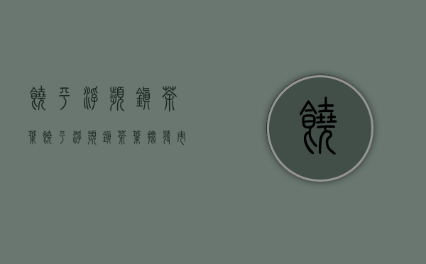 饶平浮滨镇茶叶(饶平浮滨镇茶叶批发市场)