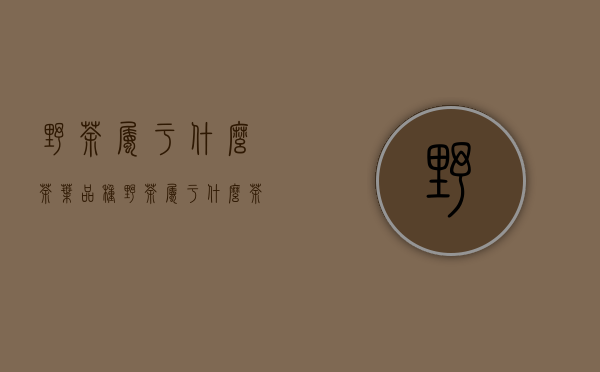 野茶属于什么茶叶品种（野茶属于什么茶 野茶的发展史）