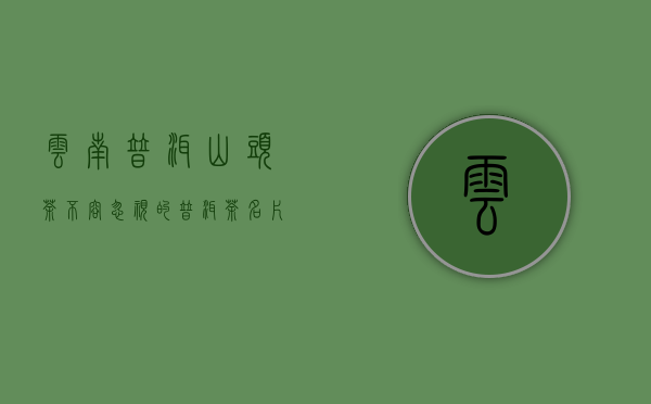 云南普洱山头茶｜不容忽视的普洱茶名片&mdash;&mdash;冰岛五寨