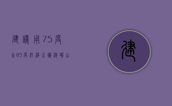 建议用75度至85度纯净水冲泡崂山绿茶