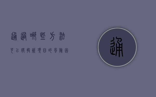 通过哪些方法可以将投资项目的风险因素纳入财务评估流程中？