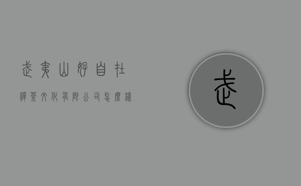 武夷山好自在禅茶文化有限公司怎么样？